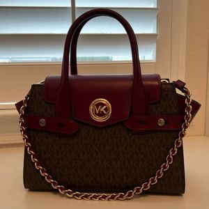 Michael Kors Small Carmen Logo Belted Satchel
